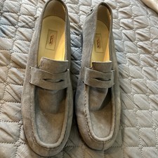Talbots Vintage Gray Suede Driving Loafers US W 10