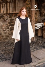 Burgschneider - Surcot Isabella Black medieval  fantasy costume
