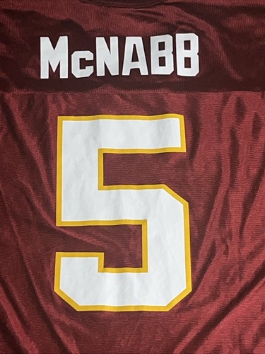 Maglia rossa Donovan McNabb Washington Redskins NFL abbigliamento squadra taglia media - Foto 6 di 6
