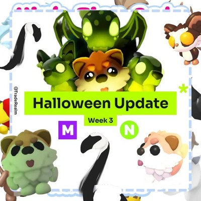 Adopt me Pet HALLOWEEN PATCHYS ARCADE NEW UPDATE / CRYPTID / SLIMINGO / AYE AYE
