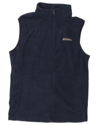 Columbia Herren Fleece Weste UK 36 Small Navy Blau Polyester CW10