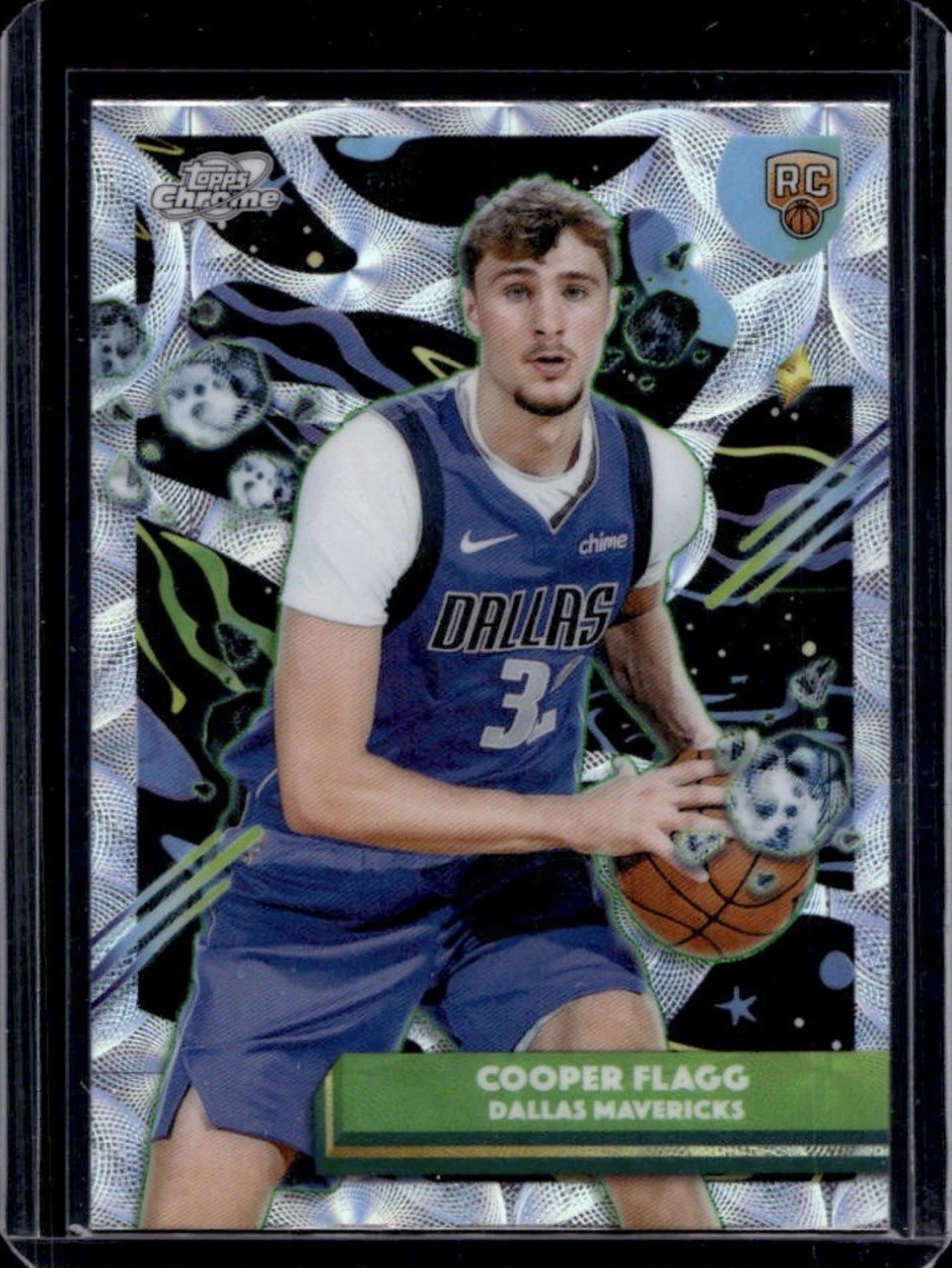 2025-26 Topps Cosmic Chrome Cooper Flagg RC Nucleus Refractor #12 Mavericks
