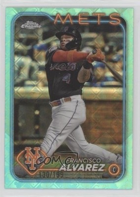 2024 Topps Chrome Logofractor Edition Aqua Refractor /199 Francisco Alvarez 10no