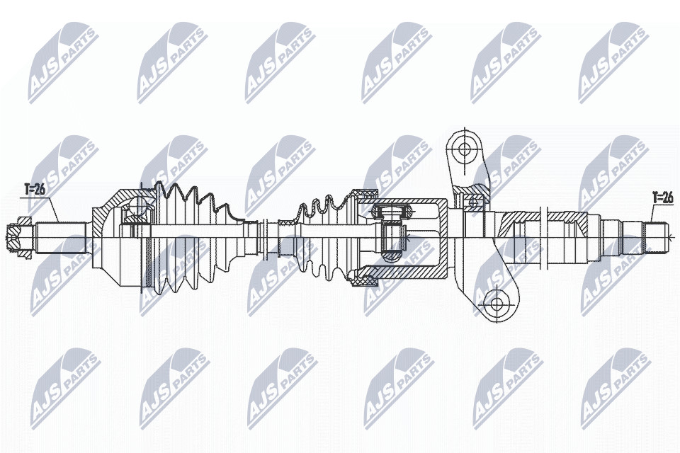 Front Right NTY NPW-BM-190 Drive Shaft for MINI - Image 5