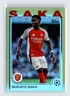 2024-25 Topps UEFA Club Competitions Bukayo Saka #77 Gold Foilboard /50 Arsenal