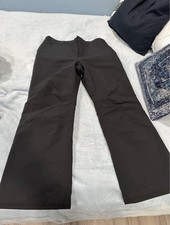Obermeyer Malta Women s Black Insulated Waterproof Snow Pants Size 14 SHORT
