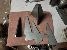 6 PCS Heavy Duty Steel Plate Gussets 2" X 5-1/2" X 1/4" Weld on Triangle Gusset