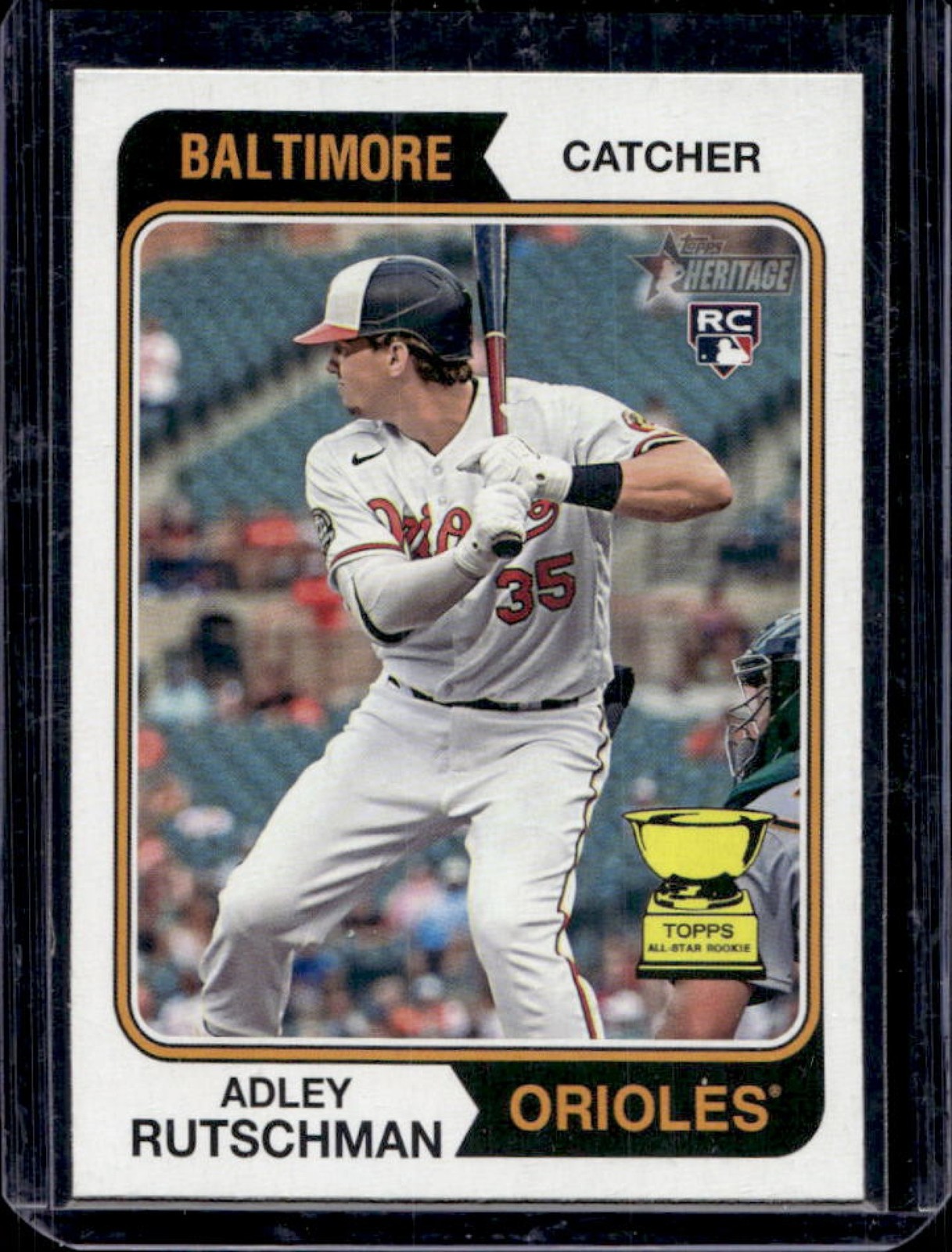 2023 Topps Heritage Adley Rutschman RC Rookie All-Star #7 Orioles