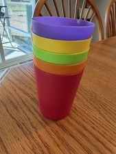 Five Plastic Kids Cups
