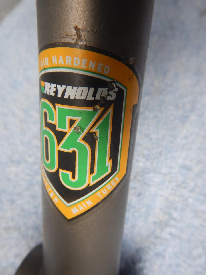 Cuadro de bicicleta de carreras de carretera Bianchi Vigorelli Reynolds 631 con extras verde Celeste Foto 4 de 4