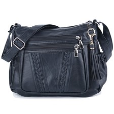 Bolsos Bandolera ELDA para Mujer Bolsillos Cuero PU Suave Carteras y Bolsos de Mano...