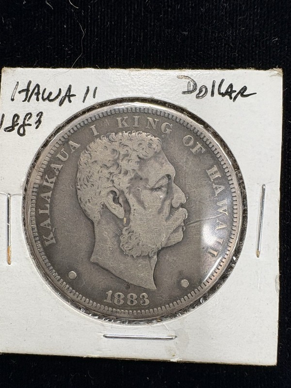 1883 - Kingdom Of Hawaii Silver Dollar $1 - .900 Silver - RARE COIN