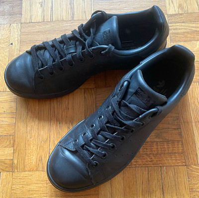 adidas Stan Smith Herren Sneaker Schwarz Low Top Gr. 41 1/3 (UK 7 1/2, US 8)