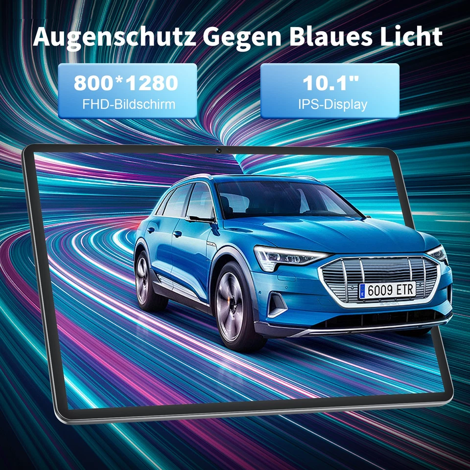 2025 10,1 Zoll Tablet 2-4GB RAM 64GB ROM Android 13 1.6Ghz WiFi IPS Dual-Kamera - Bild 4 von 4