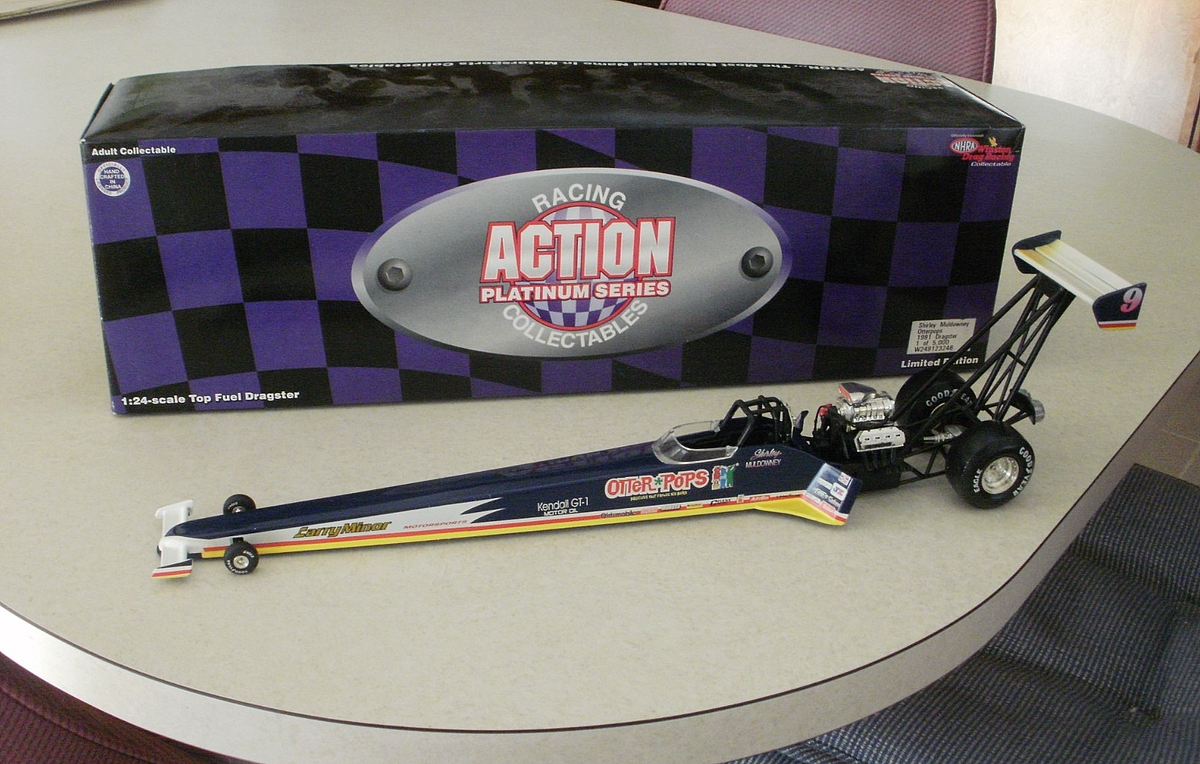 NHRA 1/24 SHIRLEY MULDOWNEY 1991 OTTER POPS TOP FUEL DRAGSTER | eBay