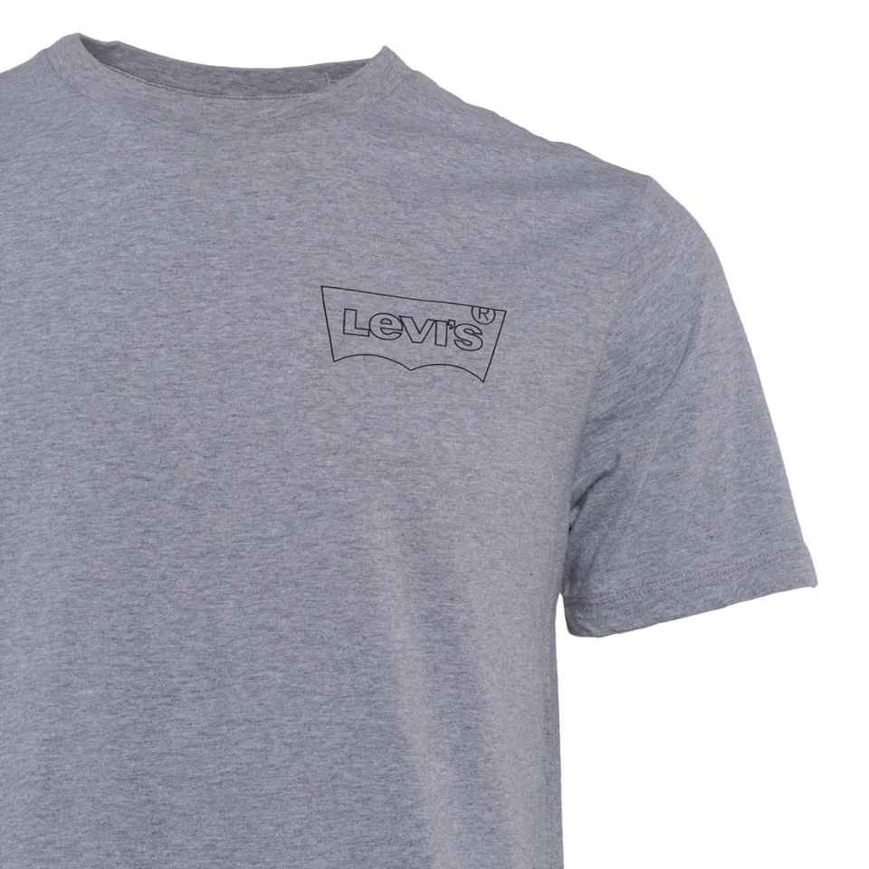 Levi's T-Shirt Grau Herren Shirt Logo Baumwolle A28230327 - Bild 4 von 4