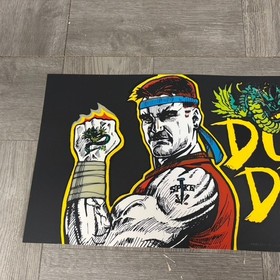 DOUBLE DRAGON Arcade Marquee OEM NOT A REPRODUCTION Original Used 1980s Game