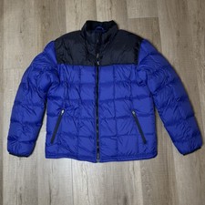 Vintage LL Bean Puffer Mens Large Goose Down USA Large Blue