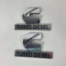 Dodge Ram Cummins Turbo Diesel Emblem 55078116aa Lot Of 2 Left Right