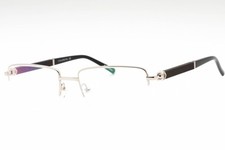 Charriol PC75108 C02 Shiny Silver Black 56mm Eyeglasses New Authentic