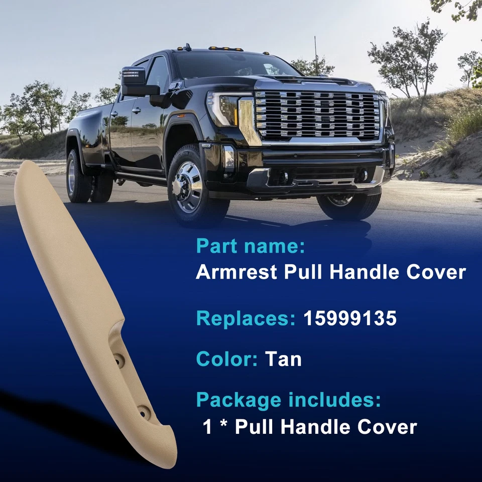 Front Left Door Armrest for 1995-1999 GMC K2500 1995-2000 Chevrolet C1500 Tahoe - Imagem 2 de 4