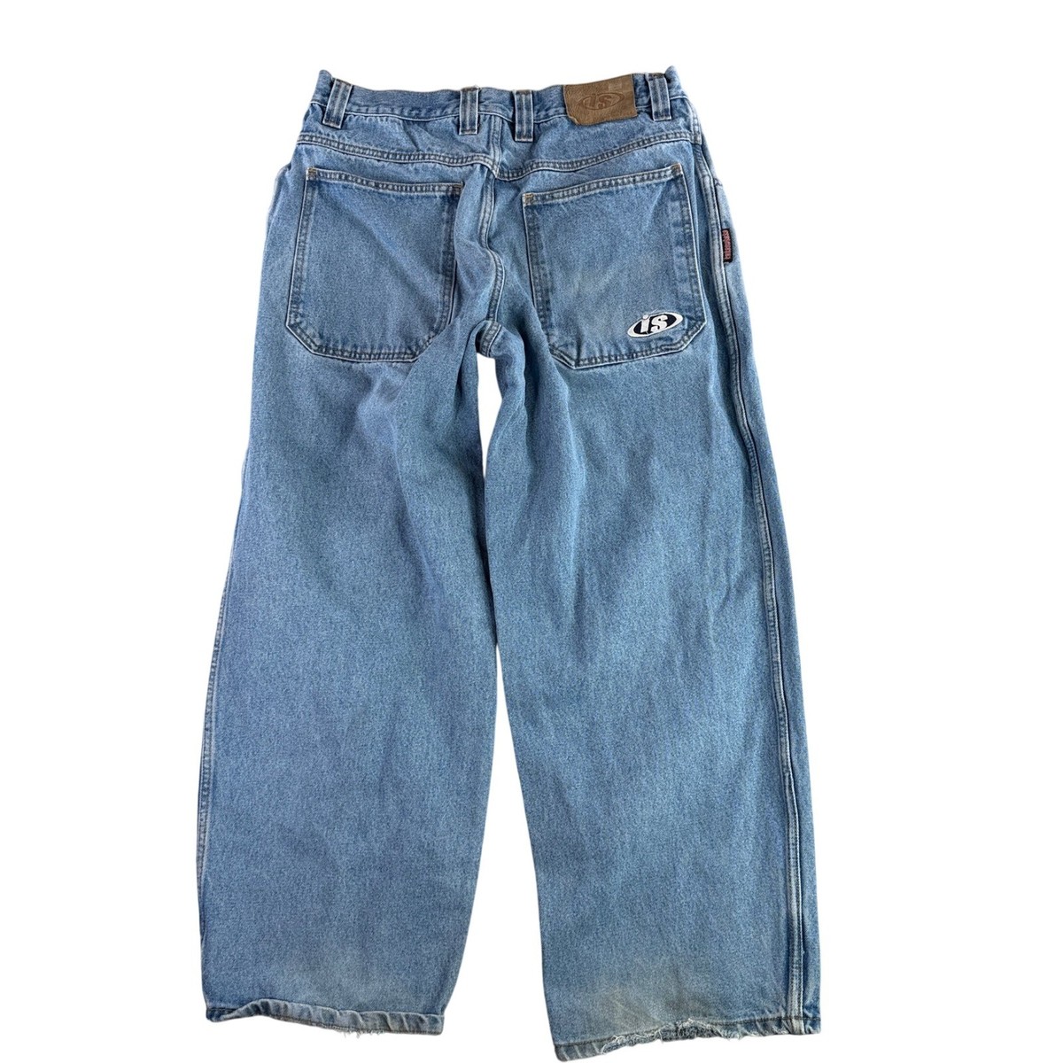 Interstate Baggy Skate Jeans Mens 34x30 Blue Wide Leg 90s Y2K