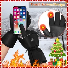 Electric Heated Gloves Heating Warm Gloves Waterproof Gloves for Outdoor Sports