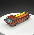 Vintage Hot Wheels Redline Orange HK White Interior - NM Excellent! Repro Boards