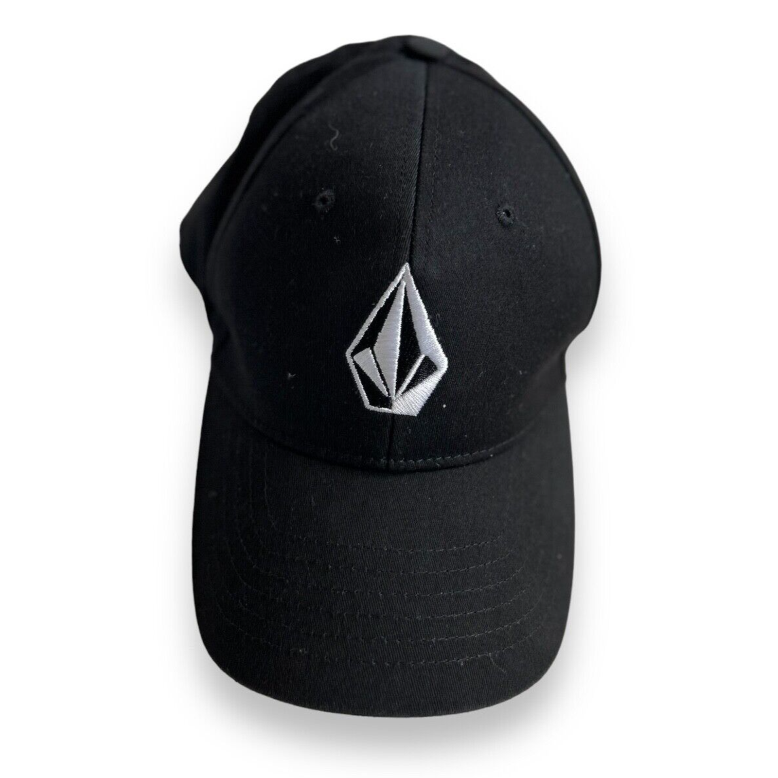 Volcom Youth Baseball Hat Unisex Black Size S/M White embroidered Stone ...