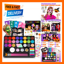 Face Painting Kit for Kids, 24 Colors Water Based Non Toxic Face Paint