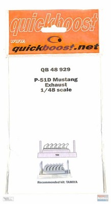 QBT48929 1:48 Quickboost P-51D Mustang Exhaust (TAM kit)