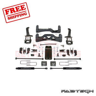 FABTECH 6'' Basic Syst w/ Front Coilover & Rear Shocks for Ford F150 4WD 2009-13