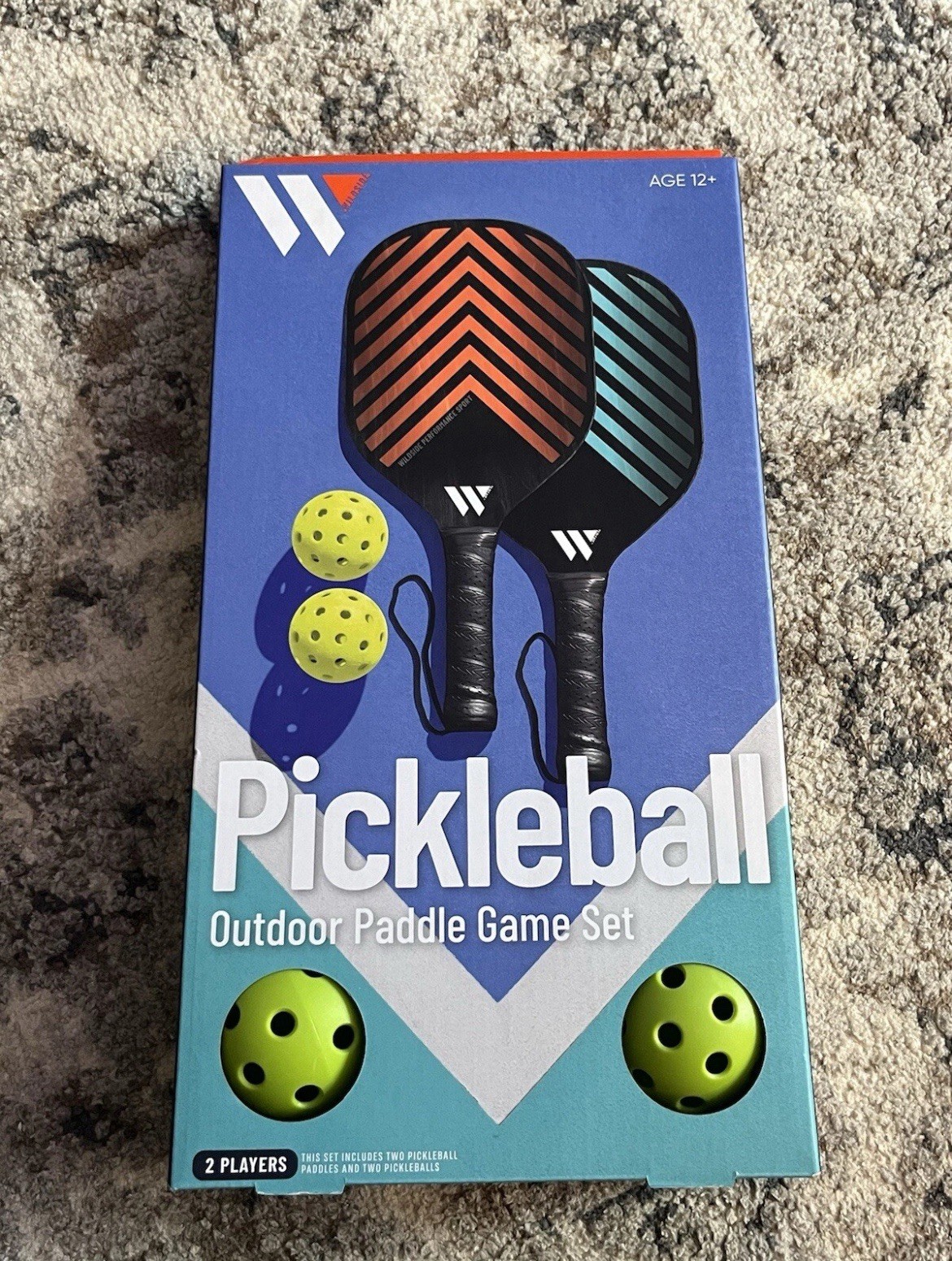 Wildside Pickleball Set with 2 Paddles and 2 Balls New In Box