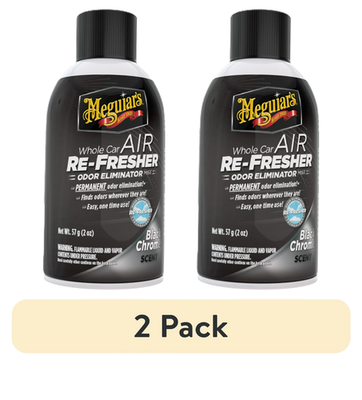 #ad 2x Meguiar#x27;s G181302 Whole Car Odor Eliminator Mist Black Chrome Scent 2 oz $13.99
