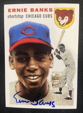 2001 Topps Archives ERNIE BANKS RC AUTO /50 Rookie Reprint Autograph SP SSP