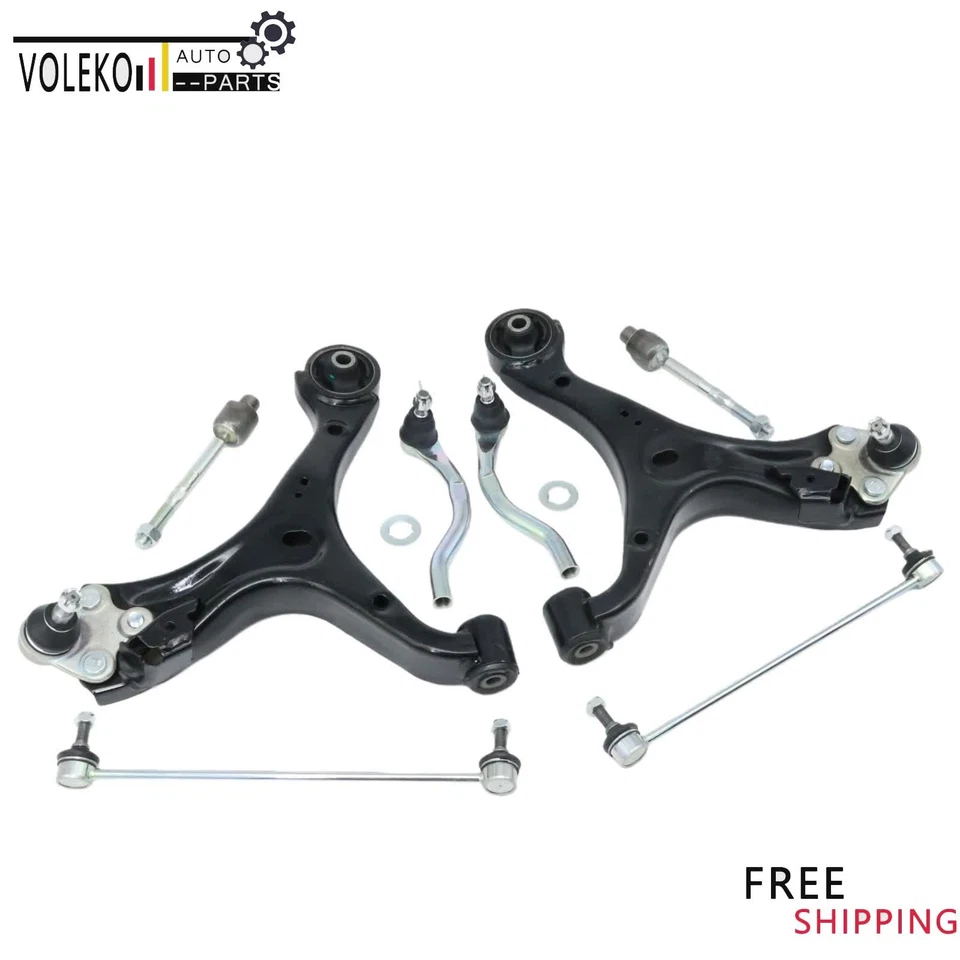 8Pc Front Lower Control Arm w/Ball Joint Suspension Kit For 2016-22 Acura ILX - Изображение 2 из 4