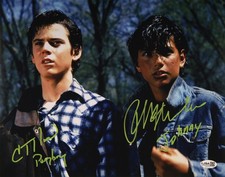 C. Thomas Howell & Macchio Signed 11x14 The Outsiders JSA