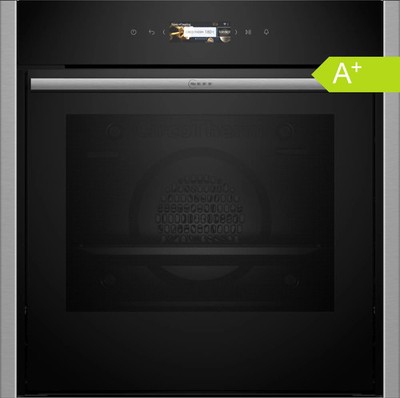 NEFF Backofen B54CR71N0 Pyrolyse Slide&Hide Edelstahl Home Connect 71l A+