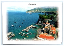 Grande Marina Sorrento Italy Aerial View Postcard