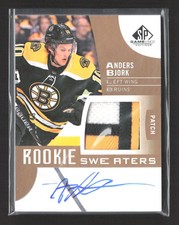 2017 Upper Deck SP Game Used Rookie Sweaters Anders Bjork #RS-AB Patch Auto /49