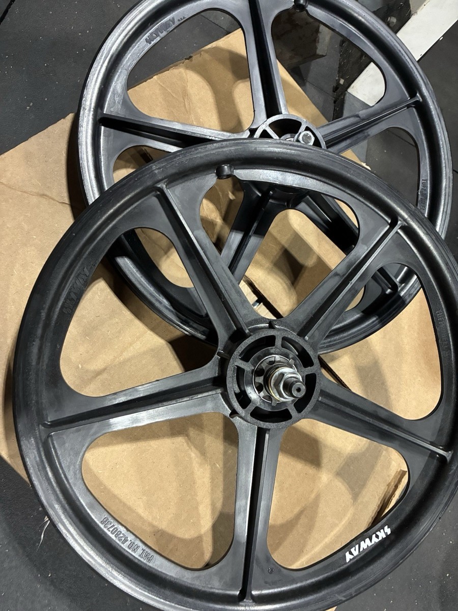 Skyway Tuff Mag Wheels Cassette 9T Lot Front/Back BMX 14mm Rear 3