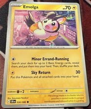 Pokémon TCG Emolga Common Card #030/086 ME04: Chaos Rising