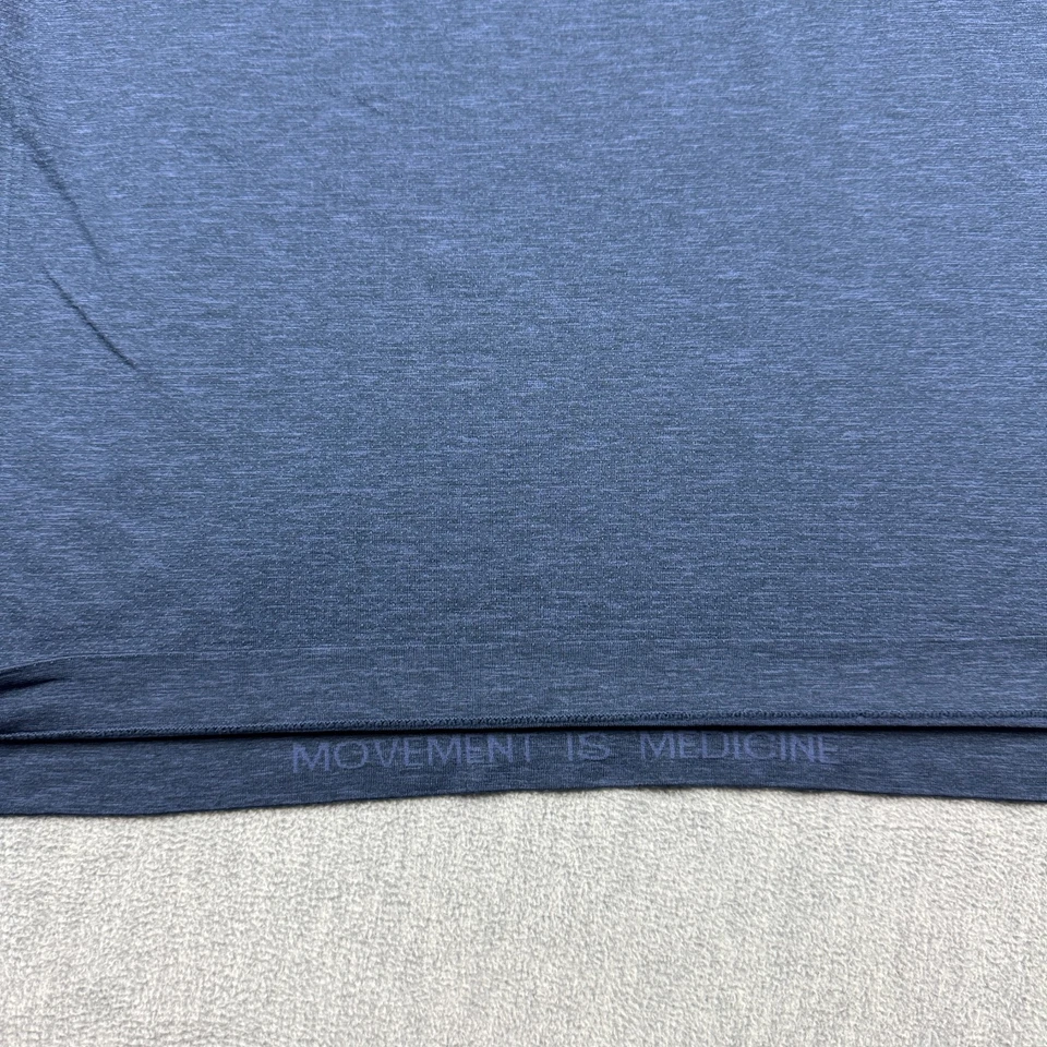 Camisa Lululemon Para Hombres 2XL Azul Metal Vent Tech 1/2 Cremallera Pullover Gimnasio Atlético Foto 4 de 4