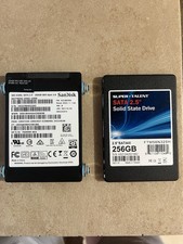 Lot of 2 Mixed Brand 256GB 2.5-inch SATA SSD Solid State Drive