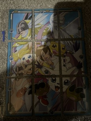 Japanese Digimon Adventure Puzzle Set 9 Cards Kari Gatomon Angewomon 1999