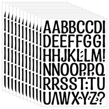 648 PCS Letter Stickers Small 12 Sheets Alphabet Stickers Waterproof Self-Adh...