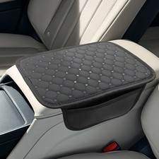 Bling Car Center Console Cover, Soft Comfortable Leather Automotive Arm Rest ...