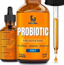 Liquid Probiotics for Dogs and Cats   6 Billion CFU Pet Digestive Support   Dog