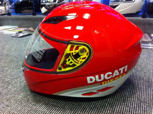 AGV DIESEL Full-Jack Ducati RED Stickers Motorbike/Scooter Helmet sizes XS-XL