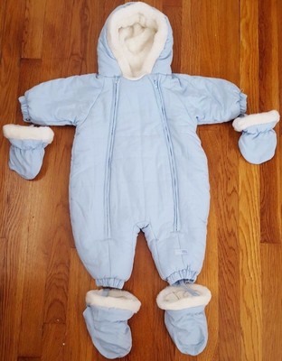 baby boy blue snowsuit